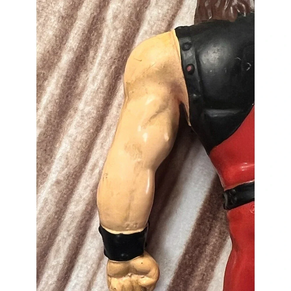 Vintage 1998 Kane WWF Bend-Ems Figure Just Toys Titan Sports Red Black